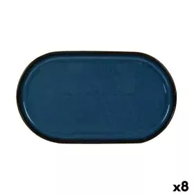 Vassoio per aperitivi La Mediterránea Chester Azzurro Ovale 30,5 x 17,5 x 2,8 cm (8 Unità) di La Mediterránea, Piatti e tegli...