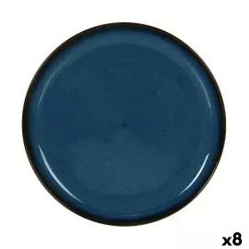 bandeja de aperitivos La Mediterránea Chester Azul Redonda 24,3 x 2,5 cm (8 Unidades) de La Mediterránea, Pratos e fontes - R...