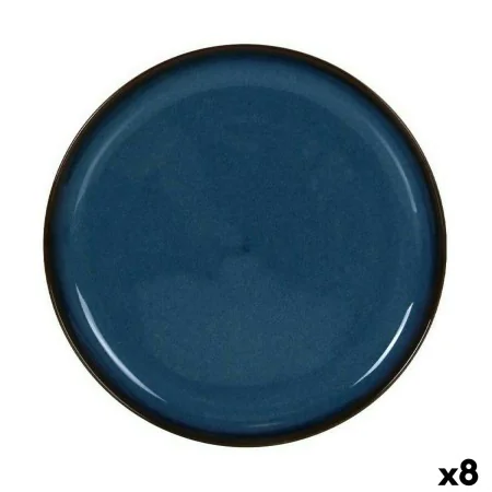 Snack tray La Mediterránea Chester Blue Circular 24,3 x 2,5 cm (8 Units) by La Mediterránea, Plates and dishes - Ref: S223303...