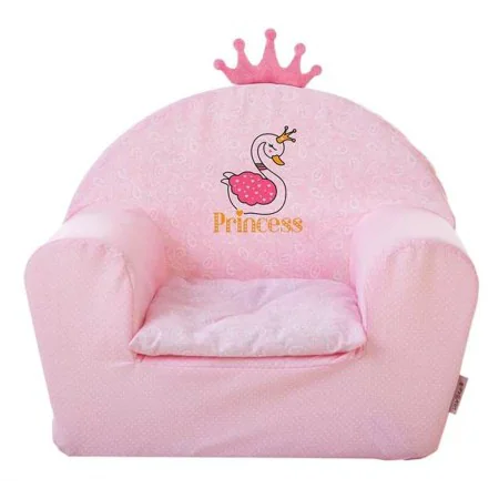 Sofá-cama Princess Cor de Rosa Infantil de BigBuy Fun, Sofás - Ref: S2443800, Preço: 29,51 €, Desconto: %