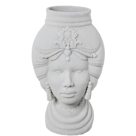 Vaso Alexandra House Living Branco Cerâmica Africana 21 x 21 x 39 cm de Alexandra House Living, Jarrões - Ref: D1621621, Preç...