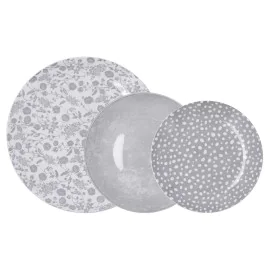 Set di Stoviglie Bidasoa Aquilea Grigio Ceramica 18 Pezzi di Bidasoa, Servizi combinati - Rif: S2711476, Prezzo: 39,81 €, Sco...