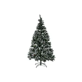 Árvore de Natal DKD Home Decor Branco Vermelho Verde PVC Abacaxis Nevado 125 x 125 x 210 cm de DKD Home Decor, Natal - Ref: S...