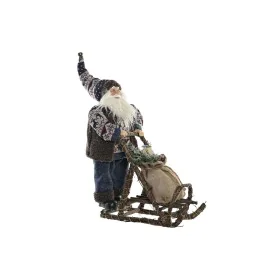 Christmas bauble DKD Home Decor Blue Brown Wood Father Christmas 42 x 25 x 48 cm by DKD Home Decor, Christmas - Ref: S3035225...