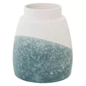 Vase Alexandra House Living Bleu Beige Céramique 16 x 16 x 24 cm de Alexandra House Living, Vases - Réf : D1621648, Prix : 32...