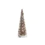 Cones DKD Home Decor Christmas White Natural Silver 20 x 20 x 80 cm (3 Pieces) by DKD Home Decor, Christmas - Ref: S3035373, ...