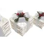 Set of decorative boxes DKD Home Decor LED White Silver 25 x 25 x 28 cm (3 Pieces) by DKD Home Decor, Christmas - Ref: S30353...