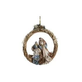 Christmas nativity set DKD Home Decor Blue Golden Crown 30 x 5 x 30 cm 50 x 10 x 57 cm by DKD Home Decor, Christmas - Ref: S3...