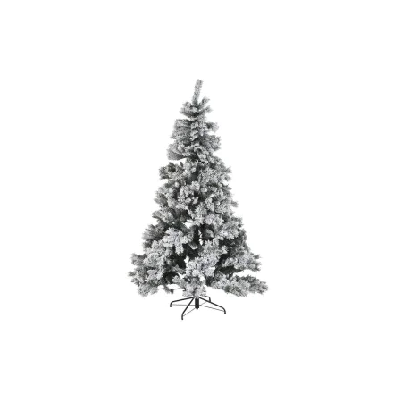 Árvore de Natal DKD Home Decor Branco Verde Metal Polietileno Nevado 130 x 130 x 218 cm de DKD Home Decor, Natal - Ref: S3036...