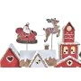 Weihnachtsschmuck DKD Home Decor Haus Weiß Rot Harz 41 x 7,5 x 27 cm von DKD Home Decor, Weihnachten - Ref: S3036353, Preis: ...