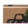 Doormat DKD Home Decor White Brown Red Green PVC Coconut Fibre 60 x 40 x 1,5 cm (2 Units) by DKD Home Decor, Doormats - Ref: ...