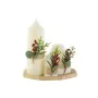 Ensemble de Bougies DKD Home Decor Blanc Vert Noël 7 x 7 x 15 cm de DKD Home Decor, Noël - Réf : S3052487, Prix : 47,24 €, Re...