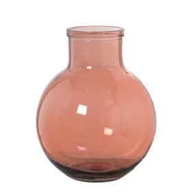 Vase made from recycled glass Alexandra House Living Pink Crystal 23 x 22 x 31 cm by Alexandra House Living, Vases - Ref: D16...