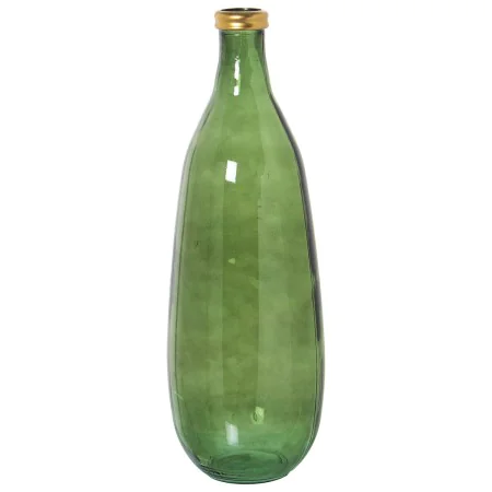 Floor vase Alexandra House Living Green Golden Crystal 25 x 25 x 70 cm by Alexandra House Living, Vases - Ref: D1621705, Pric...