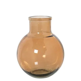 Vase made from recycled glass Alexandra House Living Brown Crystal 23 x 23 x 31 cm by Alexandra House Living, Vases - Ref: D1...