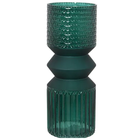 Vase Alexandra House Living Green Crystal 12 x 30 cm by Alexandra House Living, Vases - Ref: D1621764, Price: 23,46 €, Discou...