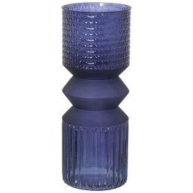 Vase Alexandra House Living Blue Crystal 12 x 30 cm by Alexandra House Living, Vases - Ref: D1621766, Price: 21,97 €, Discoun...