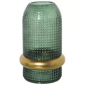 Vase Alexandra House Living Green Golden Crystal 13 x 13 x 23 cm by Alexandra House Living, Vases - Ref: D1621769, Price: 25,...