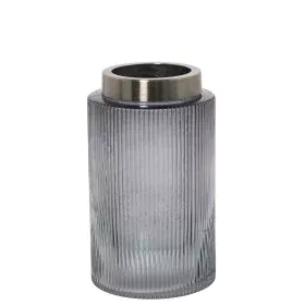 Vase Alexandra House Living Gris Doré Verre 12 x 20 cm de Alexandra House Living, Vases - Réf : D1621773, Prix : 19,09 €, Rem...