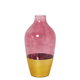 Vase Alexandra House Living Doré Verre 13 x 13 x 26 cm de Alexandra House Living, Vases - Réf : D1621792, Prix : 27,56 €, Rem...