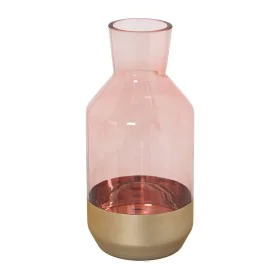 Vaso Alexandra House Living Cor de Rosa Dourado Cristal 12 x 25 cm de Alexandra House Living, Jarrões - Ref: D1621804, Preço:...