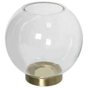 Vaso Alexandra House Living Transparente Dourado Cristal 20 x 22 cm 18 x 18 x 20 cm de Alexandra House Living, Jarrões - Ref:...