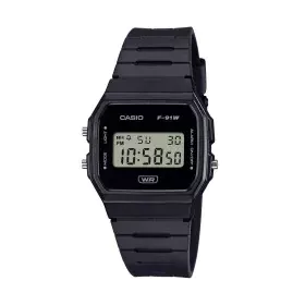 Montre Homme Casio F-91WB-1AEF (Ø 35 mm) de Casio, Montres bracelet - Réf : S72106482, Prix : 52,83 €, Remise : %