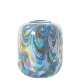 Vase Alexandra House Living Bleu Blanc Verre 18 x 18 x 20 cm de Alexandra House Living, Vases - Réf : D1621835, Prix : 48,59 ...