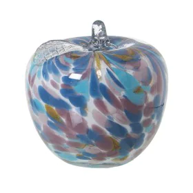 Figura Decorativa Alexandra House Living Azul Cristal Manzana 13 x 13 cm de Alexandra House Living, Coleccionables - Ref: D16...