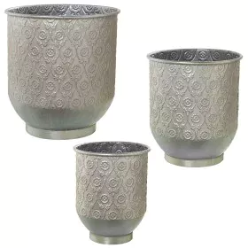 Conjunto de vasos Alexandra House Living Prateado Metal (3 Peças) de Alexandra House Living, Vasos - Ref: D1621868, Preço: 10...