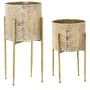 Conjunto de vasos Alexandra House Living Dourado Metal Com suporte (4 Peças) de Alexandra House Living, Vasos - Ref: D1621869...