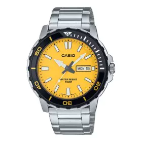 Reloj Hombre Casio DIVER Amarillo Plateado de Casio, Relojes de pulsera - Ref: S72107142, Precio: 130,11 €, Descuento: %