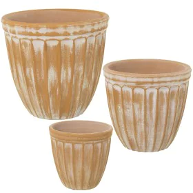 Set of Planters Alexandra House Living Yellow Ceramic (3 Pieces) by Alexandra House Living, Cachepots - Ref: D1621895, Price:...