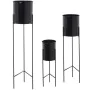 Set of Planters Alexandra House Living Black Metal With support (3 Pieces) by Alexandra House Living, Cachepots - Ref: D16219...