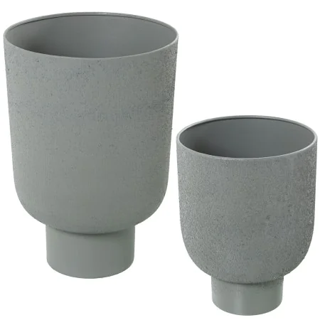 Conjunto de vasos Alexandra House Living Cinzento Metal (2 Peças) de Alexandra House Living, Vasos - Ref: D1621920, Preço: 78...