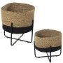 Set of Planters Alexandra House Living Metal wicker With support (2 Pieces) by Alexandra House Living, Cachepots - Ref: D1621...