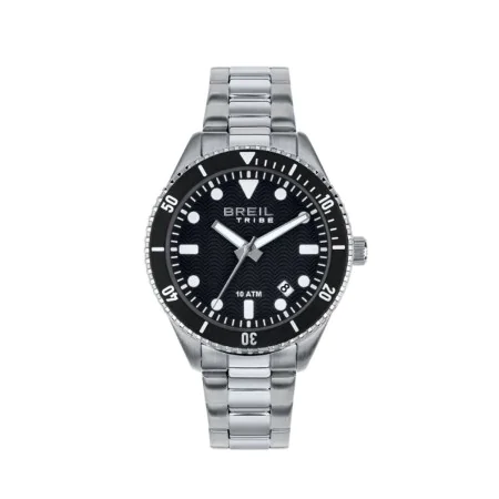 Relógio masculino Breil EW0716 Preto Prateado (Ø 39 mm) de Breil, Relógios com braselete - Ref: S72107692, Preço: 102,49 €, D...