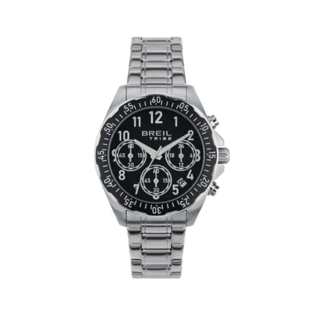 Orologio Uomo Breil EW0718 Nero Argentato (Ø 37 mm) di Breil, Orologi da polso - Rif: S72107701, Prezzo: 104,76 €, Sconto: %