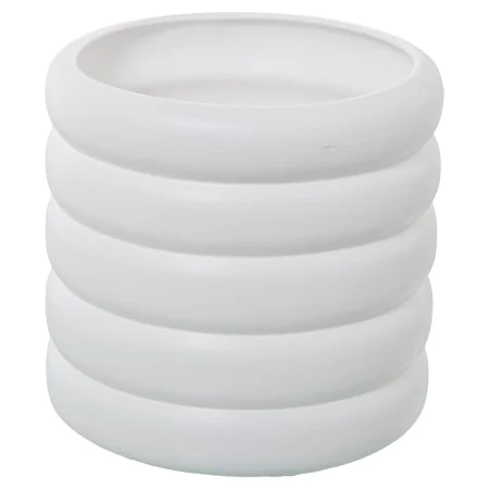 Planter Alexandra House Living White Ceramic 24 x 24 x 25 cm by Alexandra House Living, Cachepots - Ref: D1621926, Price: 34,...