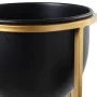 Macetero Alexandra House Living Negro Dorado Metal 21 x 21 x 66 cm Con soporte de Alexandra House Living, Maceteros - Ref: D1...