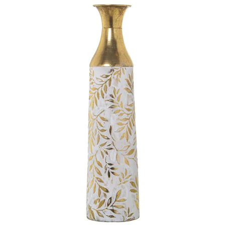 Jarrão Alexandra House Living Branco Dourado Metal 14 x 14 x 58 cm de Alexandra House Living, Jarrões - Ref: D1621987, Preço:...