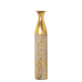 Floor vase Alexandra House Living White Golden Metal 12 x 12 x 63 cm by Alexandra House Living, Vases - Ref: D1621990, Price:...