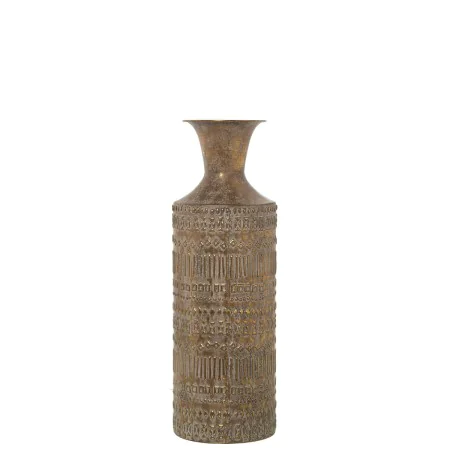 Vase Alexandra House Living Doré Métal Finition vieillie 16 x 16 x 52 cm de Alexandra House Living, Vases - Réf : D1622057, P...