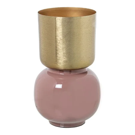 Vase Alexandra House Living Rose Doré Métal 18 x 18 x 19 cm de Alexandra House Living, Vases - Réf : D1622078, Prix : 45,50 €...