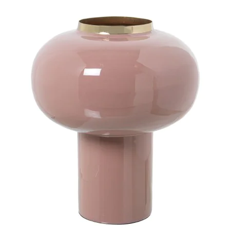 Vase Alexandra House Living Pink Golden Metal 18 x 18 x 25 cm by Alexandra House Living, Vases - Ref: D1622080, Price: 30,47 ...