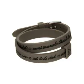 Pulsera Mujer il mezzometro I LOVE YOU SILVER - BRACCIALE IN SILICONE/SILICONE BRACELET de il mezzometro, Pulseras - Ref: S72...