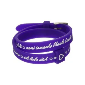 Pulsera Mujer il mezzometro I LOVE YOU SILVER - BRACCIALE IN SILICONE/SILICONE BRACELET de il mezzometro, Pulseras - Ref: S72...