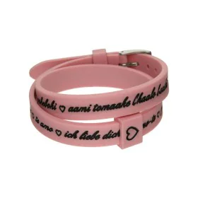 Bracelet Femme il mezzometro I LOVE YOU SILVER - BRACCIALE IN SILICONE/SILICONE BRACELET de il mezzometro, Bracelets - Réf : ...