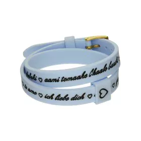 Bracciale Donna il mezzometro I LOVE YOU GOLD - BRACCIALE IN SILICONE/SILICONE BRACELET di il mezzometro, Bracciali - Rif: S7...