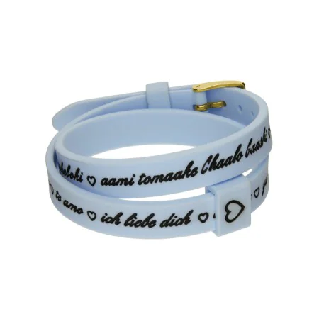 Damenarmreif il mezzometro I LOVE YOU GOLD - BRACCIALE IN SILICONE/SILICONE BRACELET von il mezzometro, Armbänder - Ref: S721...